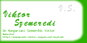 viktor szemeredi business card